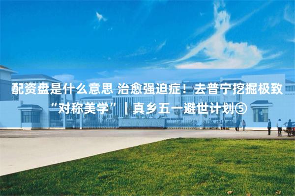 配资盘是什么意思 治愈强迫症！去普宁挖掘极致“对称美学”｜真乡五一避世计划⑤